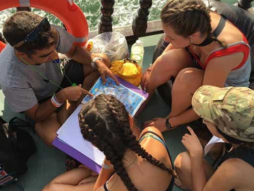 Good dive briefings are an important part of being a PADI Divemaster